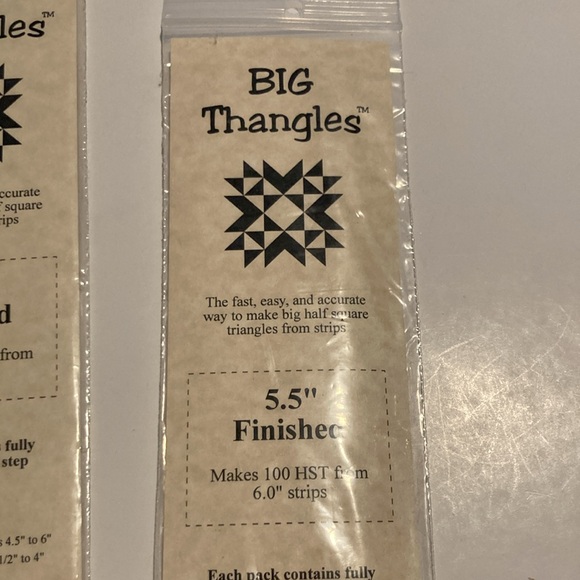 Thangles bundles plus quilting project pattenrs, half inch square triangles new - Picture 8 of 10